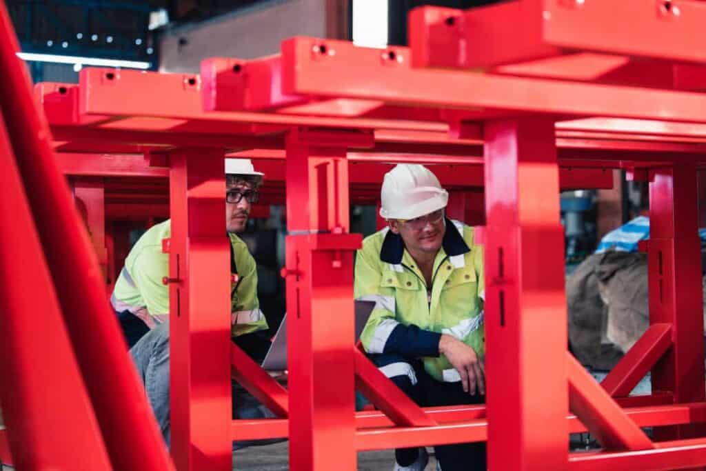 Frame voor machine onderdelen skidbouw